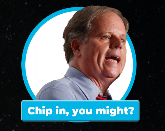 Chip in, you might?