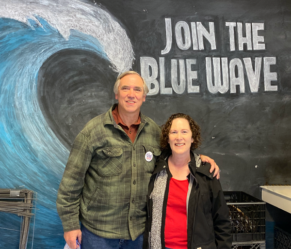 Senator Jeff Merkley and Congresswoman Val Hoyle.